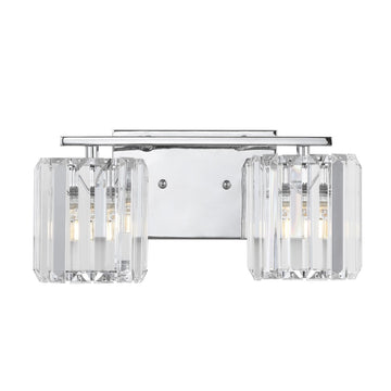 Coco Prism Vintage Metal/Glass Classic Glam LED Vanity Light - JONATHAN Y